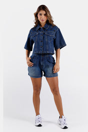 Short Tiro Alto en Algodón Marca Trucco's