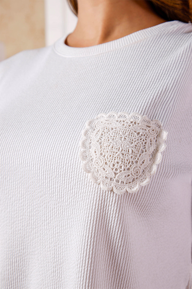 Blusa Manga Corta en Poliester y Elastano Marca Trucco's