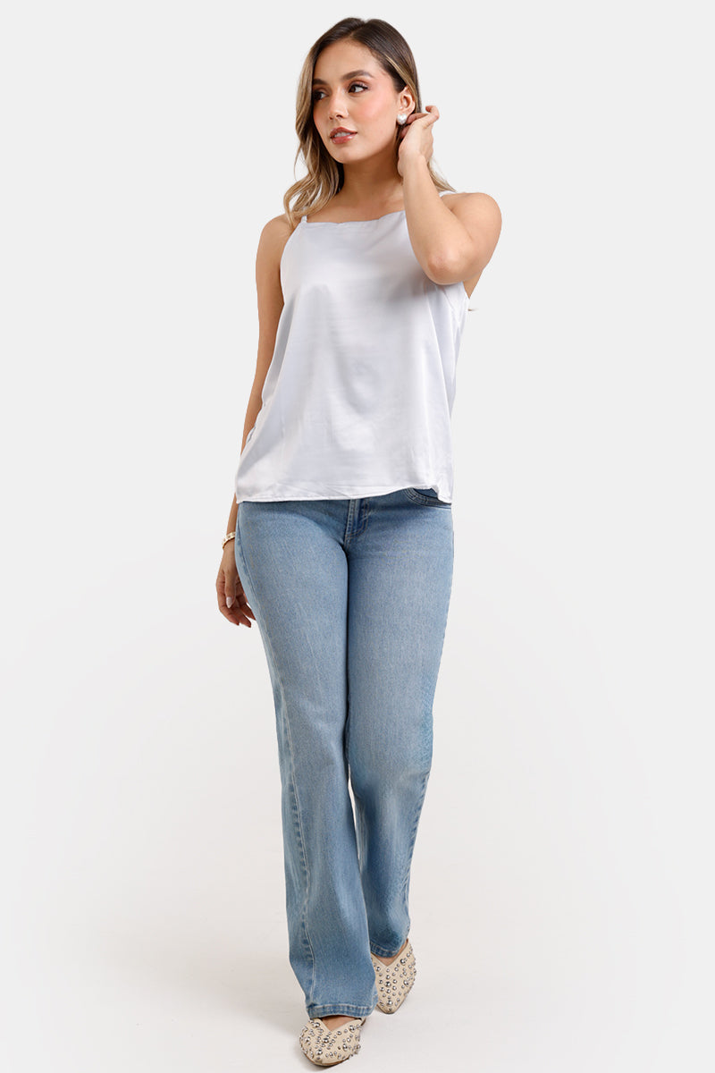 Blusa Tiras en Poliester y Elastano Marca Trucco's