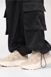 Pantalón Parachute Tiro Alto Tipo Cargo 8 Bolsillos Marca Trucco´s