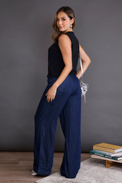 Pantalón Bota Recta en Liocel, Rayon y Poliester Marca Trucco's