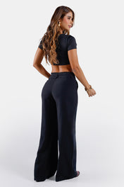Pantalón Bota Recta en Rayon y Poliester Marca Trucco's
