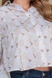 Camisa Manga Corta Escote en Espalda Marca Trucco´s Plus Size