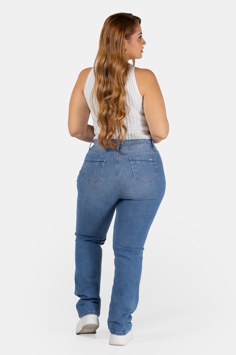 Jean Bota Recta Marca Trucco´s Plus Size
