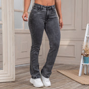 Jean Talla única Bota Recta en Algodón, Poliéster y Elastano Marca Trucco's