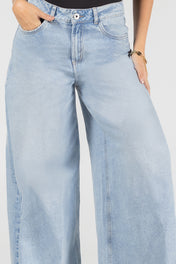 Jean Wide Leg Tiro Alto Silueta Amplia Marca Trucco´s