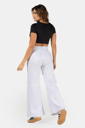 Jean Wide Leg Tiro Alto Denim Marca Trucco´s