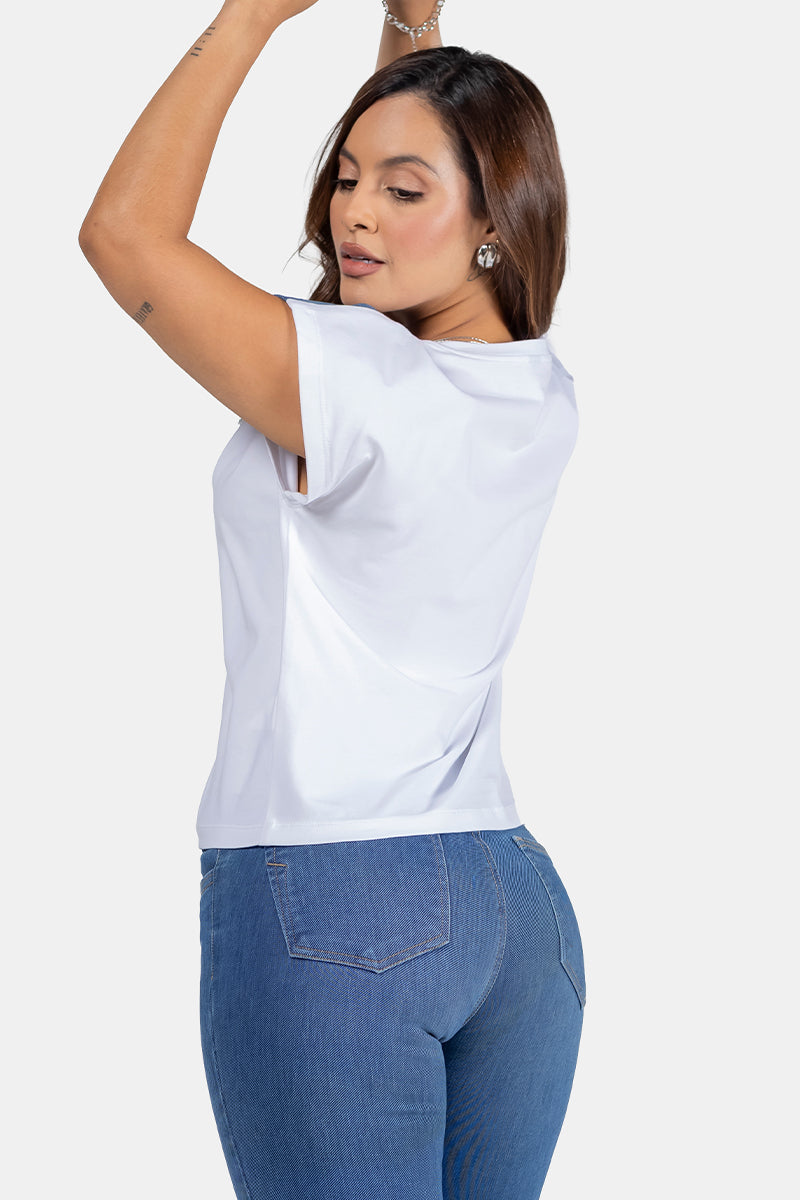 Blusa Manga Corta Marca Trucco's