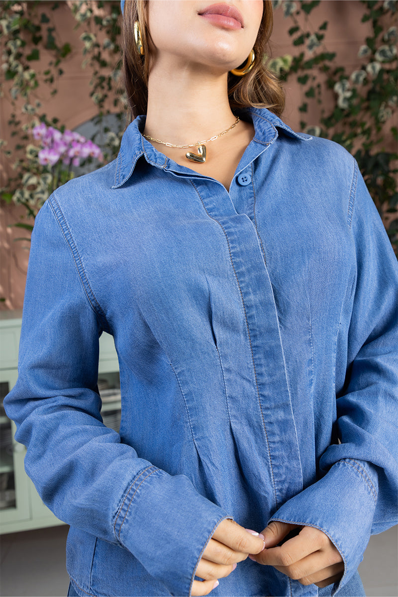 Blusa Manga Larga en Liocel Marca Trucco's