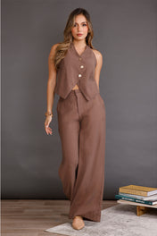 Set Pantalon 2 Piezas en Rayon y Poliester Marca Trucco's