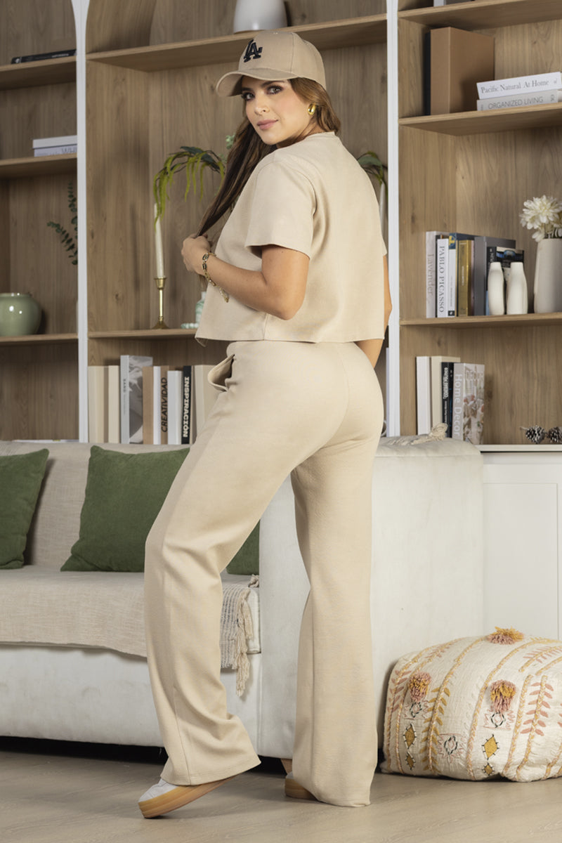 Set 2 Piezas Blusa y Pantalón Versátil Marca Trucco´s