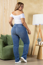 Jean Bota Recta Plus Size Marca Trucco's