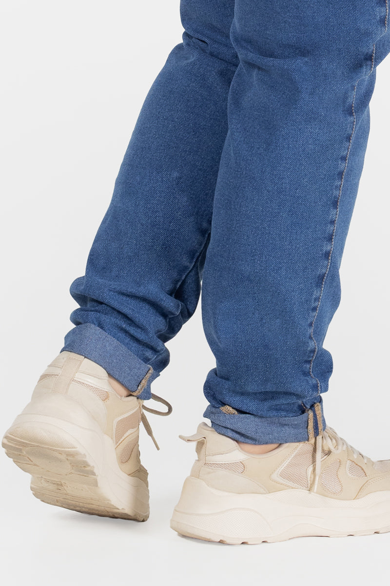 Jogger Clásico Casual Azul Medio Marca Trucco´s Plus Size