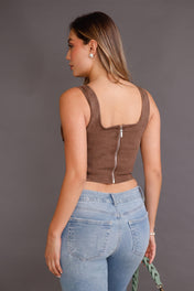 Blusa Manga Sisa en Algodón, Poliester y Elastano Marca Trucco's