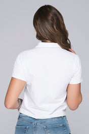 Camiseta Tipo Polo Con Detalle de Taches en Cuello Marca Trucco´s