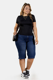 Bermuda Tiro Alto Marca Trucco's Plus Size