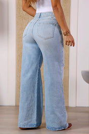 Jean Wide Leg en Algodón Marca Trucco's
