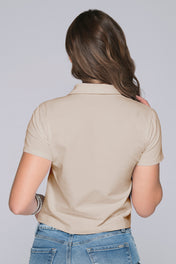 Camiseta Tipo Polo Con Detalle de Taches en Cuello Marca Trucco´s