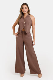 Set Pantalon 2 Piezas en Rayon y Poliester Marca Trucco's