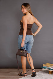 Blusa Estraple en Algodón y Elastano Marca Trucco's