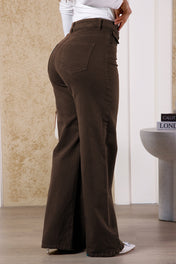Jean Wide Leg en Algodón y Elastano Marca Trucco's