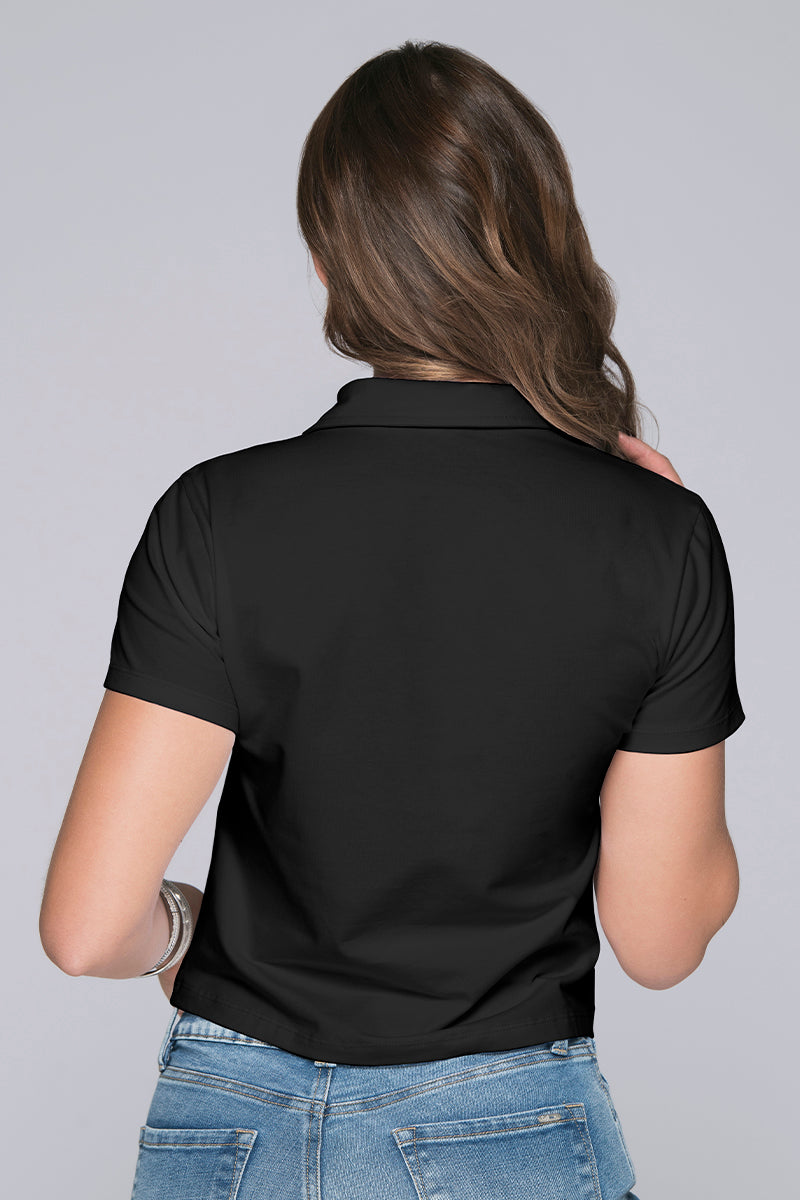 Camiseta Tipo Polo Con Detalle de Taches en Cuello Marca Trucco´s