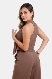 Set Pantalon 2 Piezas en Rayon y Poliester Marca Trucco's