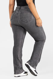Jean Bota Recta Gris Oscuro Marca Trucco's Plus Size