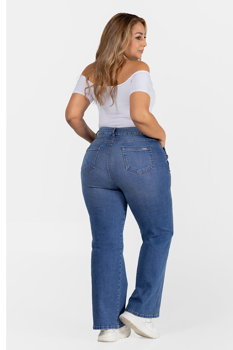 Jean Wide Leg Marca Trucco's Plus Size