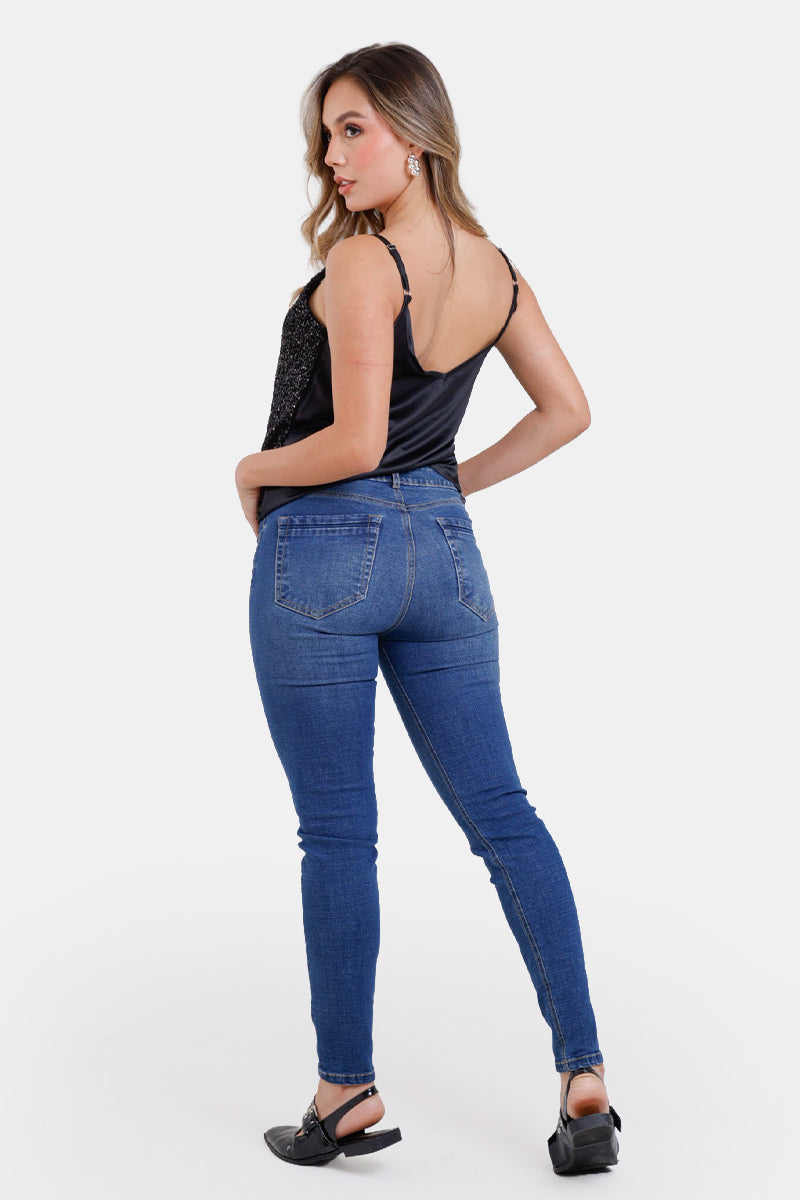 Blusa Tiras en Poliester y Elastano Marca Trucco's