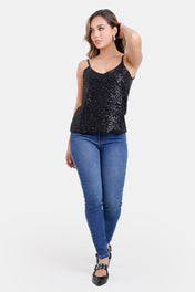 Blusa Tiras en Poliester y Elastano Marca Trucco's