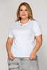 Camiseta Básica Estampado en Relieve Marca Trucco´s Plus Size