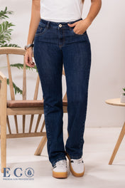 Jean Básico Bota Recta Tiro Alto ECO Marca Trucco´s
