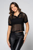 Camiseta Polo Corta En Maya Macramé Marca Trucco´s