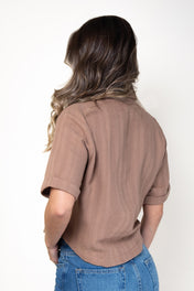 Camisa Corta Tela con Textura Manga Corta Marca Trucco´s