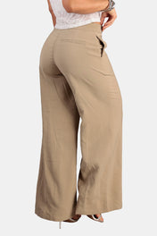 Pantalón Bota Recta en Rayón y Poliéster Marca Trucco's