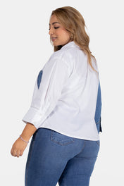 Camisa Manga Larga  Marca Trucco's Plus Size