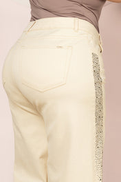 Jean Wide Leg Tiro Alto Denim Comfort Marca Trucco´s Plus Size