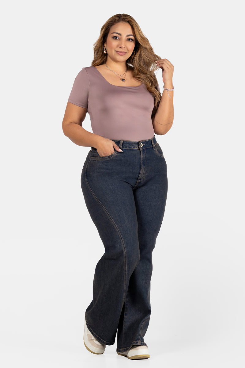 Jean Wide Leg Marca Trucco's Plus Size