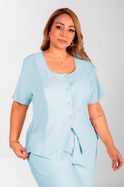 Set Short 2 Piezas Plus Size Marca Trucco's