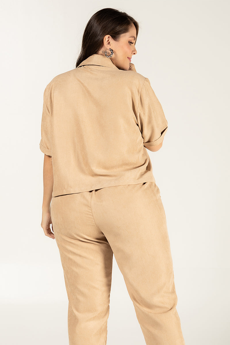 Set Pantalón 2 Piezas Casual Elegante Conjunto Versátil Marca Trucco´s