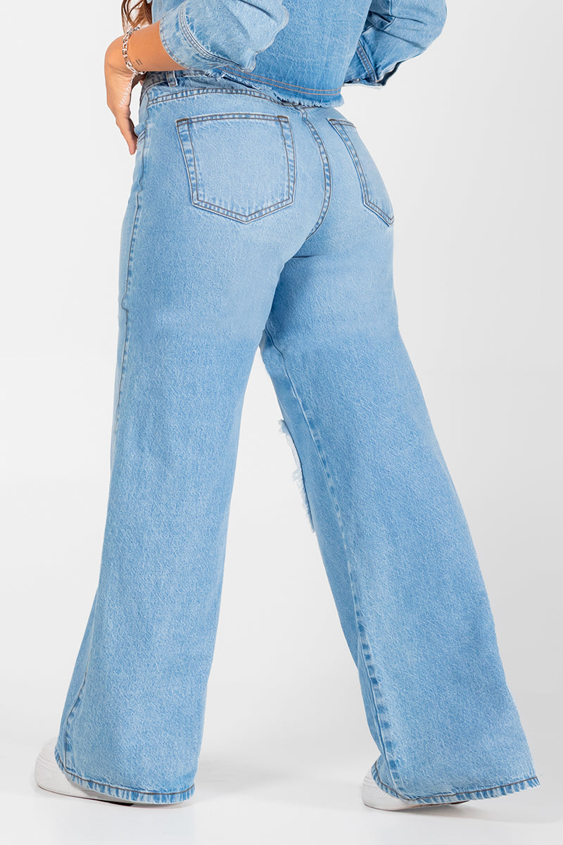 Jean Wide Leg Marca Trucco's