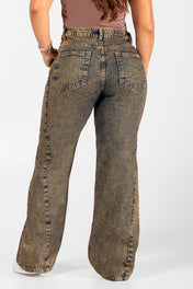 Jean Wide Leg Color Dirty Marca Trucco's