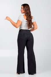 Jean Wide Leg  Color Negro Marca Trucco's