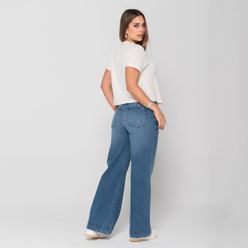 Blusa Manga Corta Sesgo a Tono Marca Trucco´s
