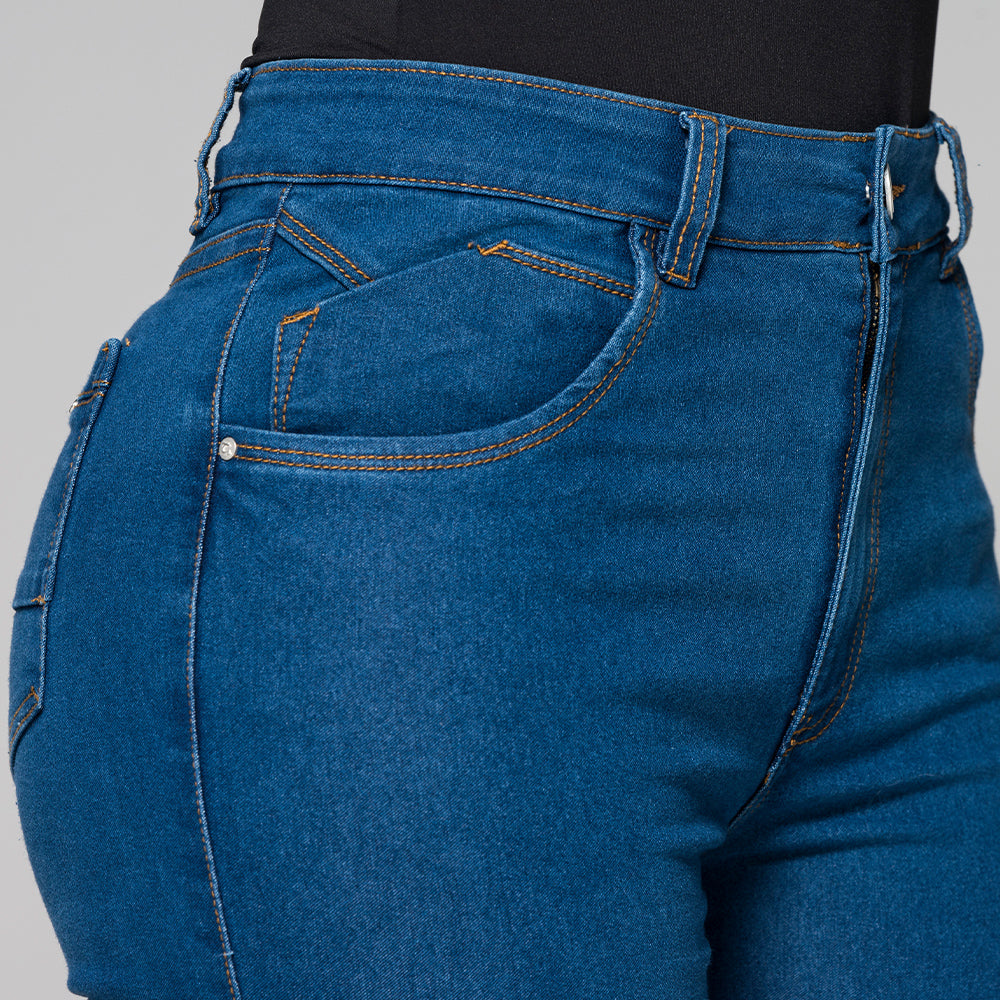Jean Clásico Bota Recta Tiro Alto Marca Trucco´s