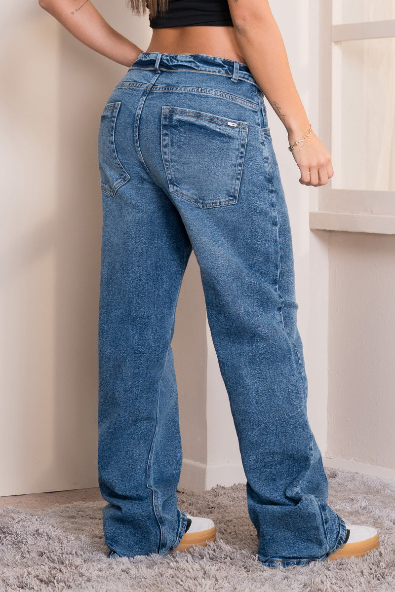 Jean Baggy Doblez En Pretina Marca Trucco´s