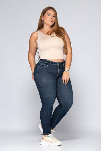 Jean Skinny Tiro Alto Talla única Exclusivo Marca Trucco´s - 4