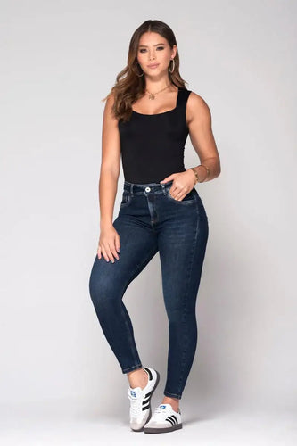 Jean Skinny Tiro Alto Talla única Exclusivo Marca Trucco´s - 3