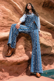 Jean Wide leg Tiro Alto Denim Destroyer Marca Trucco´s